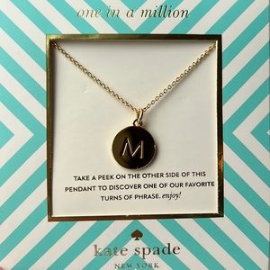 Kate Spade “M” Pendant